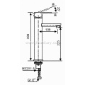 Single Lever Brass Vanity Basin Mixer Faucet Tall